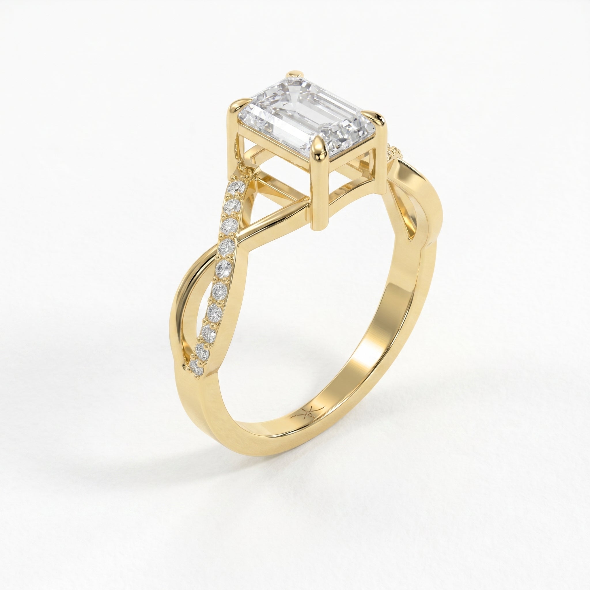 Pure Flow Emerald Ring