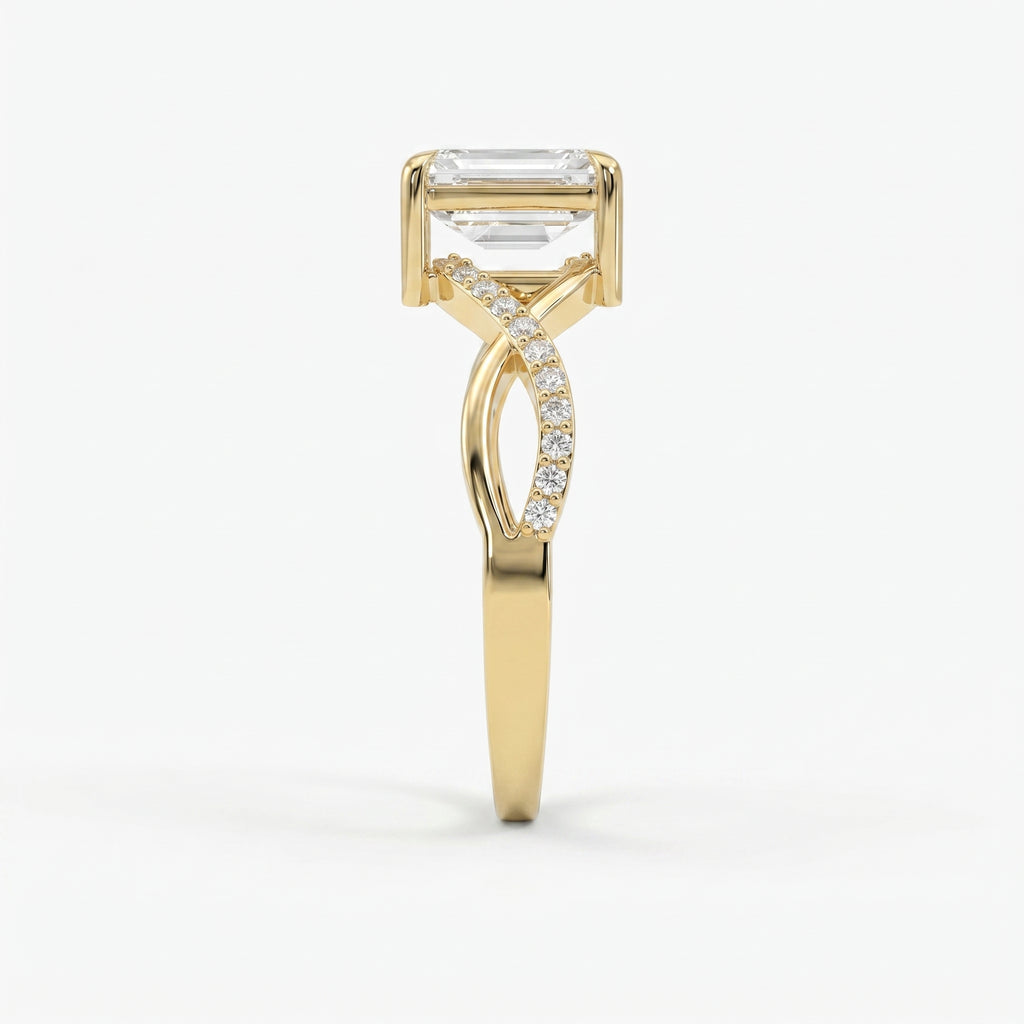 Pure Flow Emerald Ring