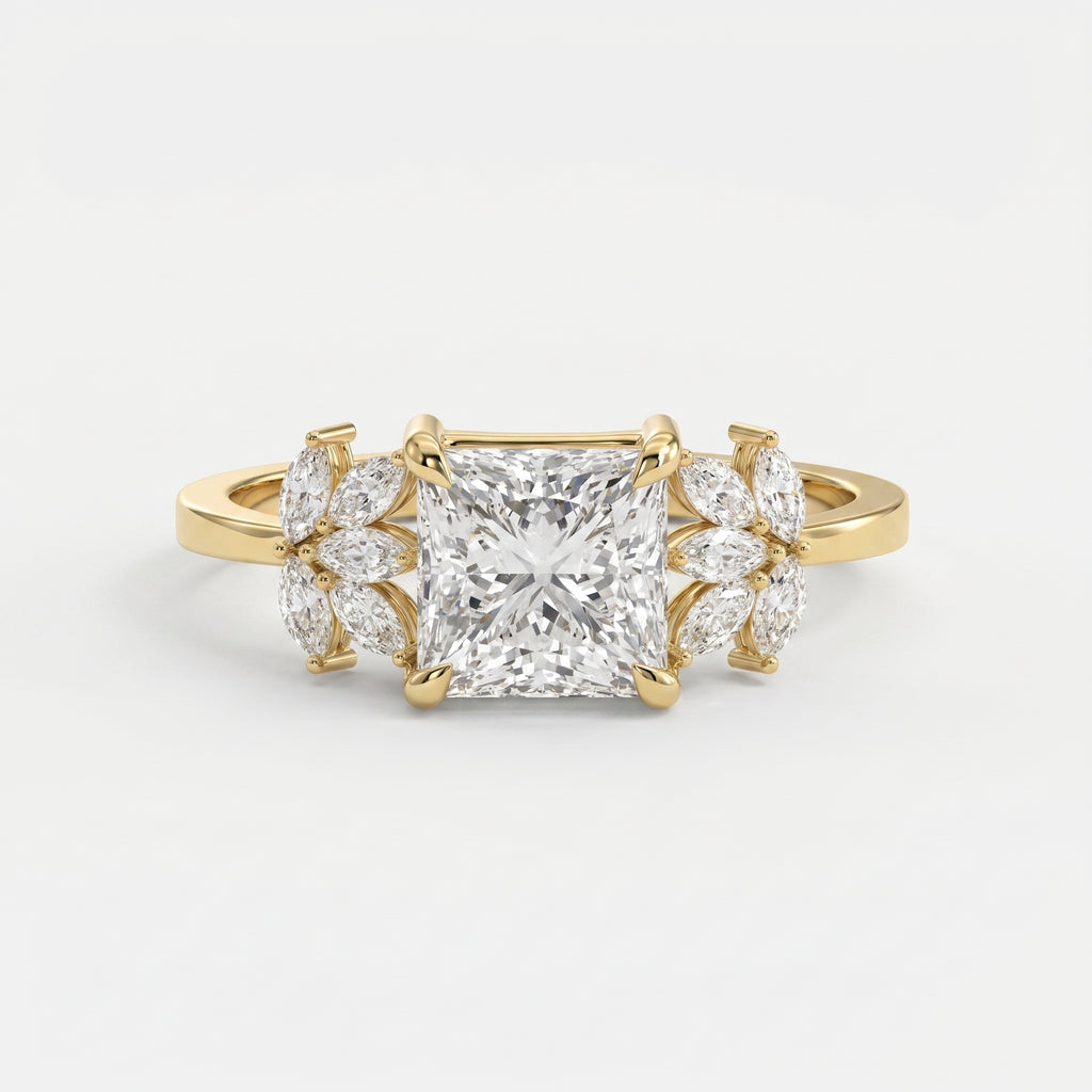 Bloom crest Princess Ring
