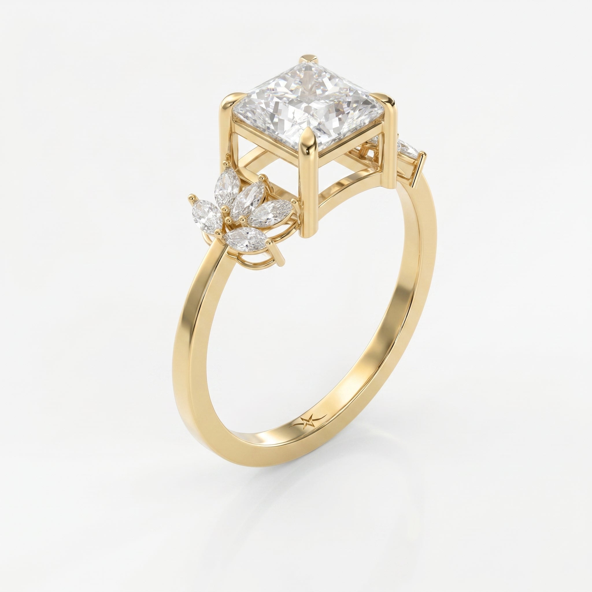 Bloom crest Princess Ring