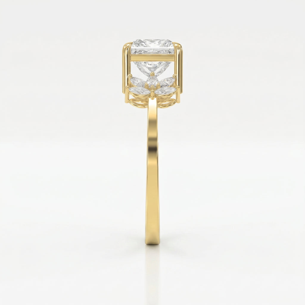 Bloom crest Princess Ring