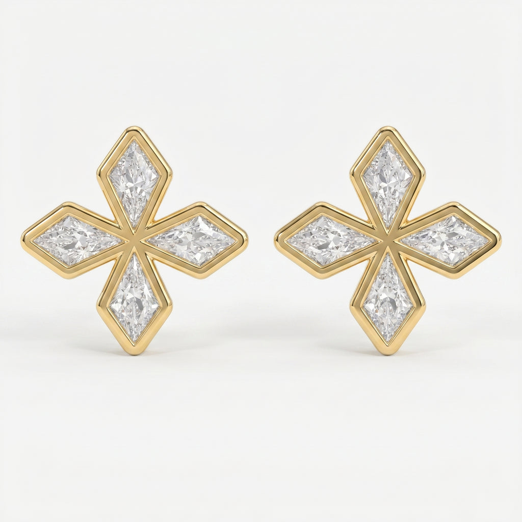 Kite Diamond Celestial Fashion Earrings