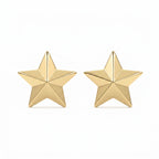 Shine Bright with Star Emblem Fashion Earrings