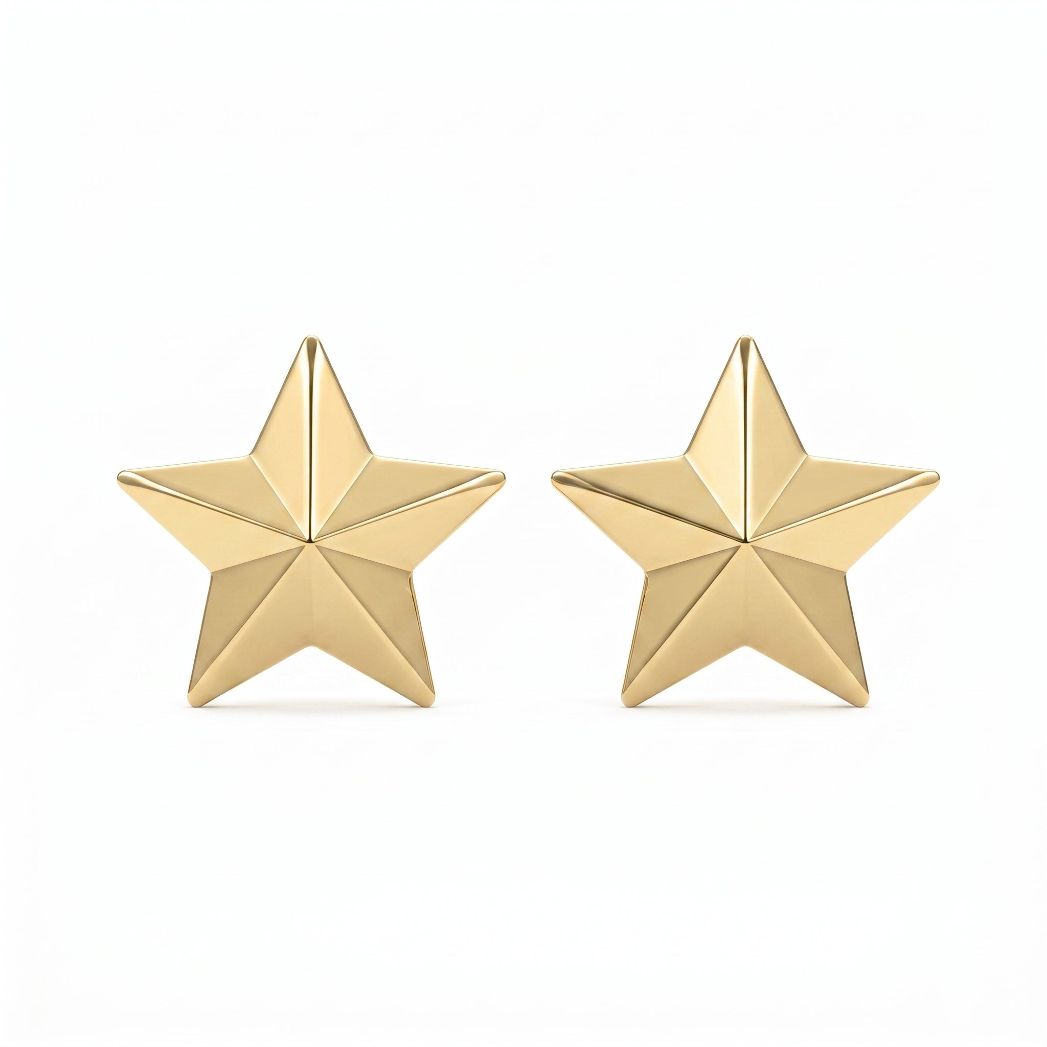 Shine Bright with Star Emblem Fashion Earrings