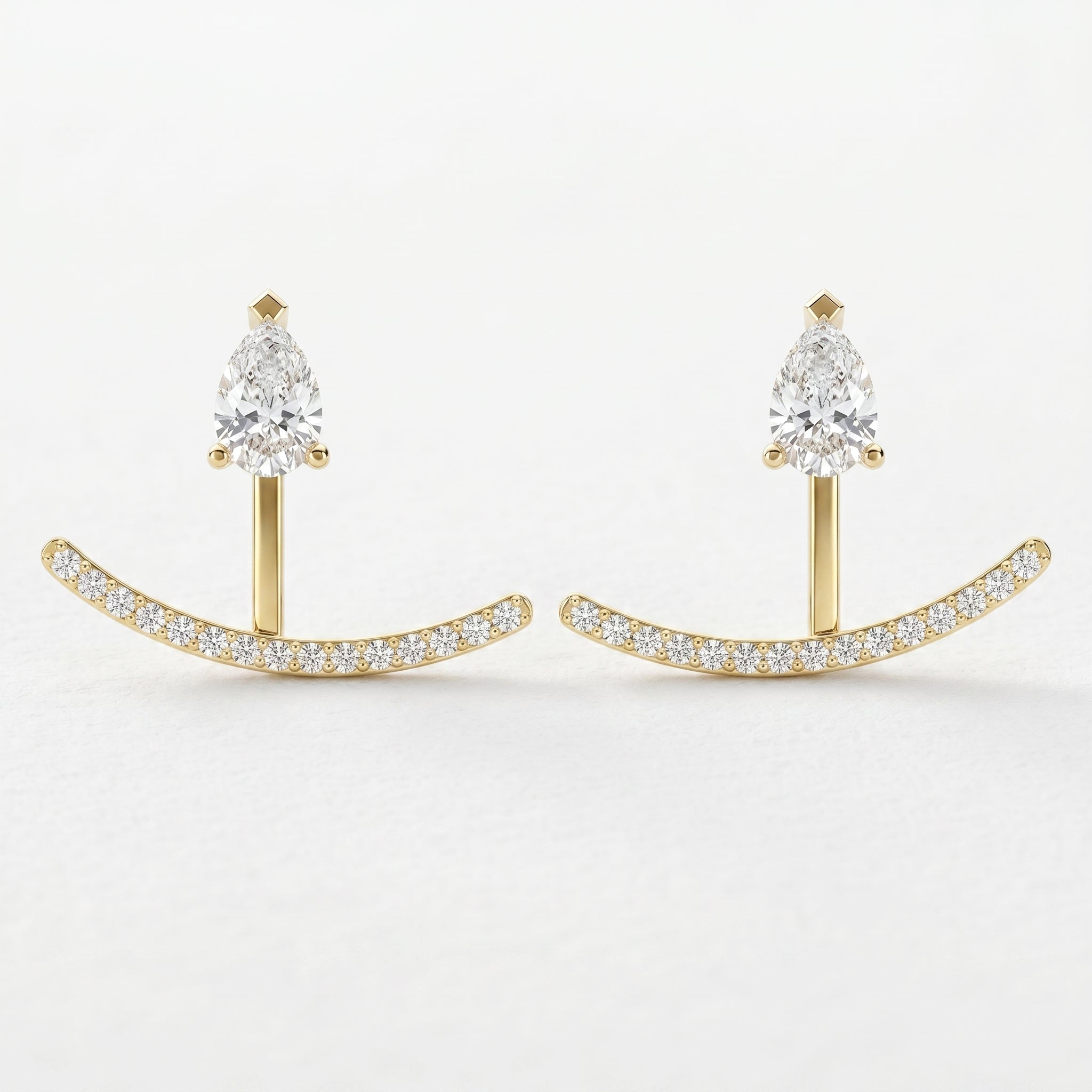 Diamond Curve Bar Fashion Earring