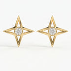 Round Diamond Celestial Sparkle Fashion Earrings