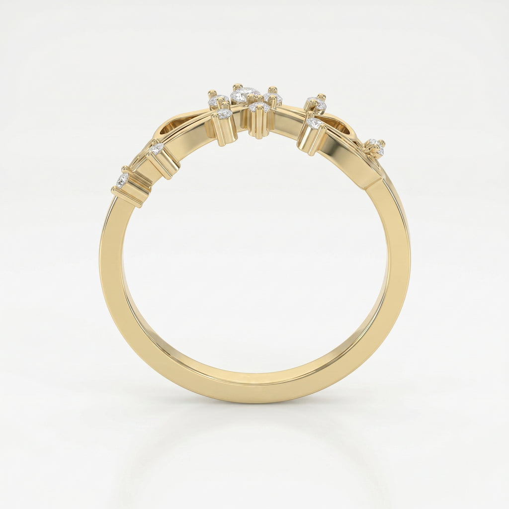 Glowing Leaves Diamond Ring ( 0.15 - 0.20 ct. )