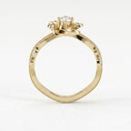 Custom Floral-Inspired Diamond Ring