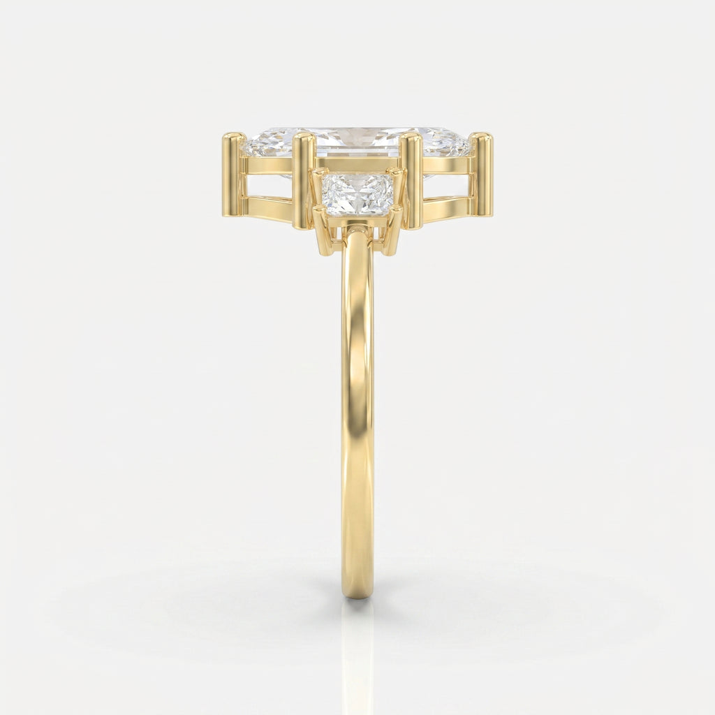 The Prism Three-Stone Marquise