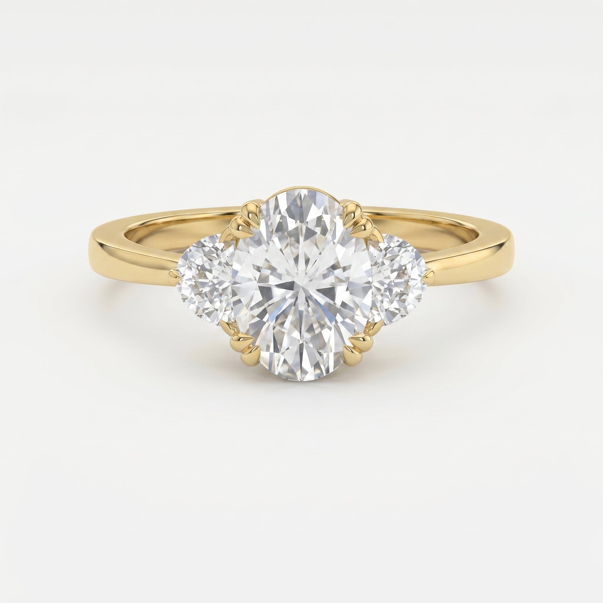 Serene Horizon Oval Ring