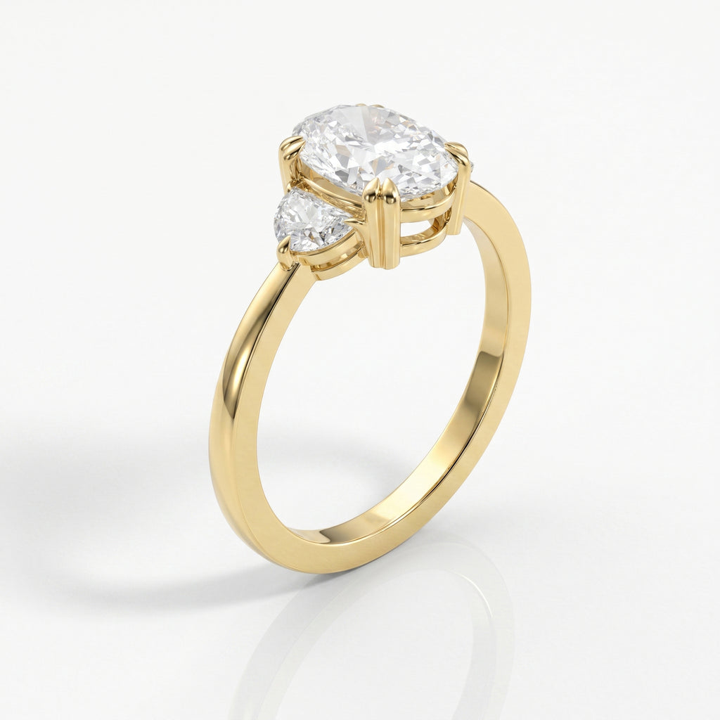 Serene Horizon Oval Ring
