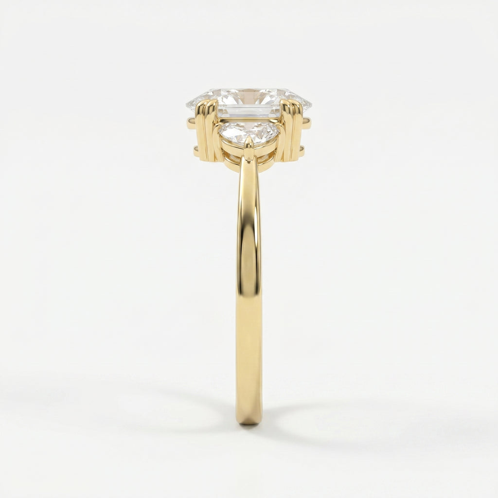 Serene Horizon Oval Ring