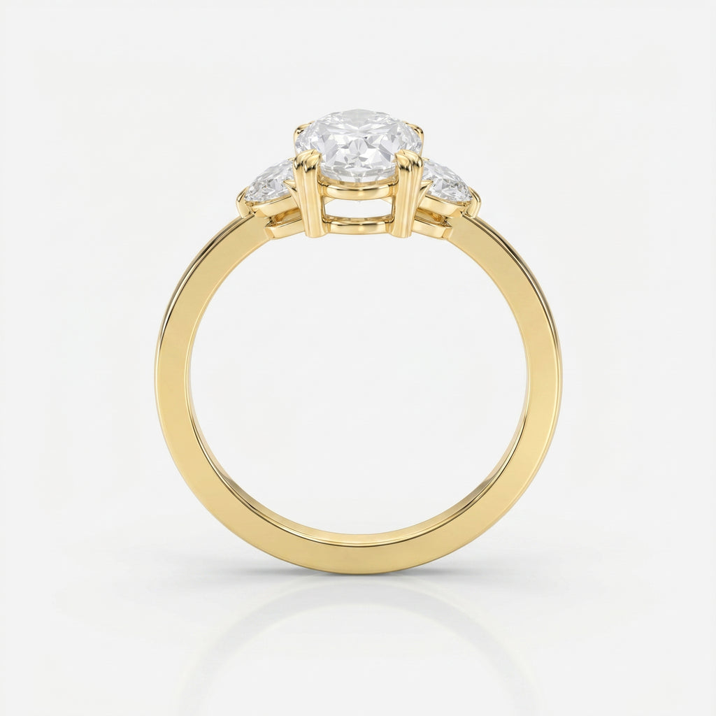 Serene Horizon Oval Ring
