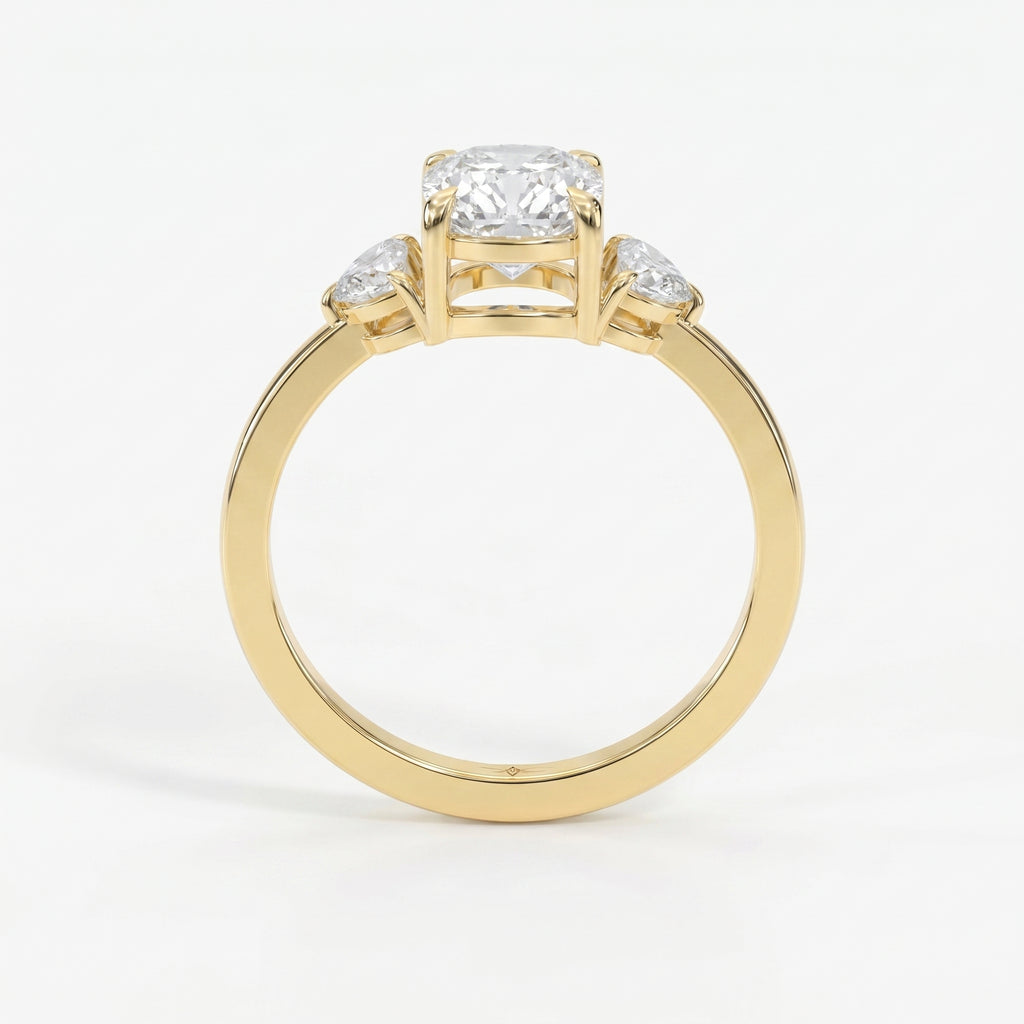 Velvet Embrace Cushion Ring