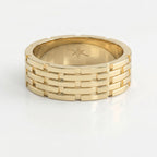 Architectural Linked Wedding Men's Ring