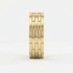 Architectural Linked Wedding Men's Ring