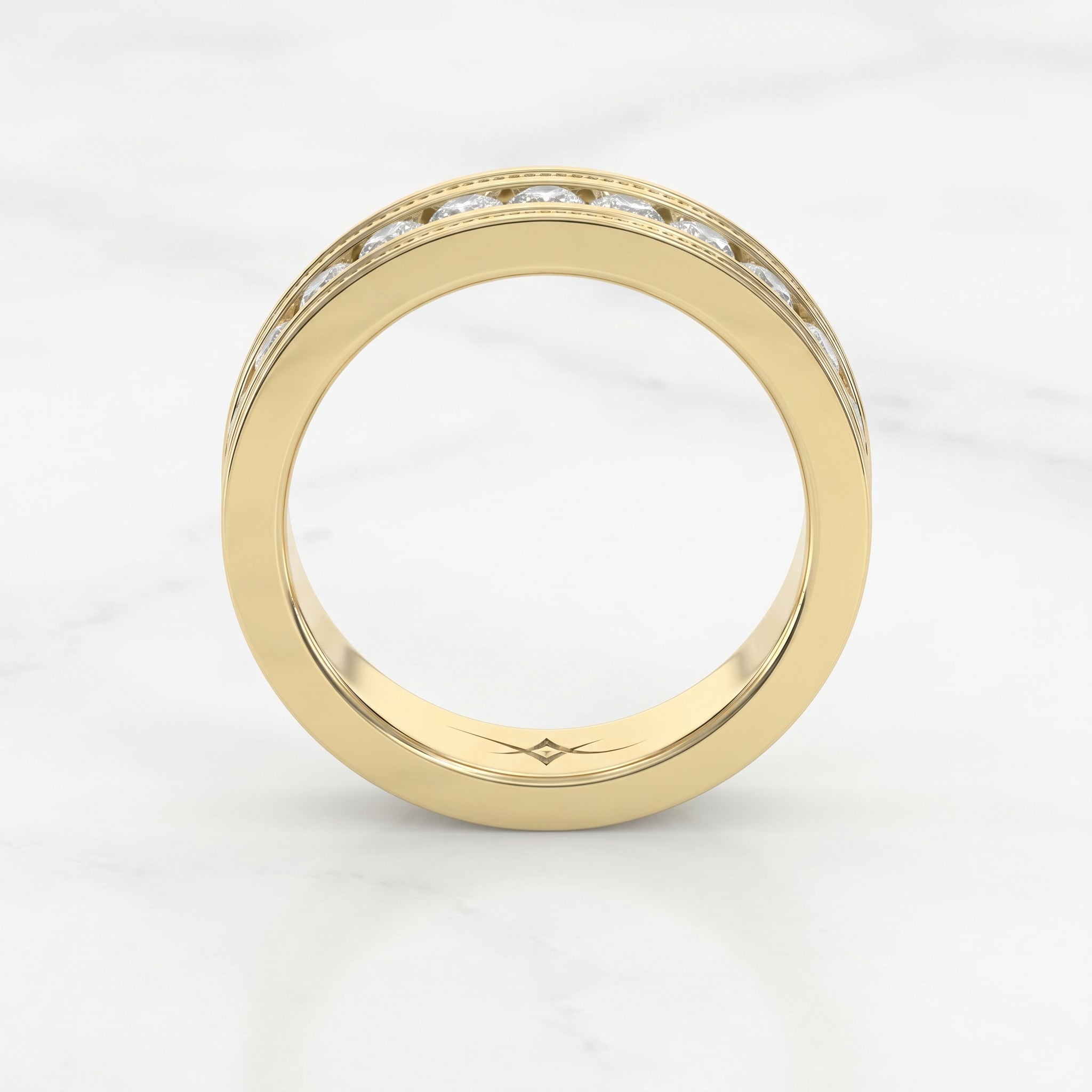 Men’s Half Eternity Handmade Diamond Band  ( 1.00-1.10 ct. )