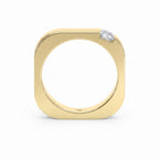 Square Ring for Men Masculine Brilliance diamond Band ( 0.40 -0.50 ct.)