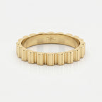 Fluted Wedding Metal Band
