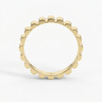 Fluted Wedding Metal Band