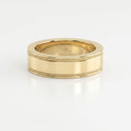 Men’s Flat Polish Migraine Metal Ring