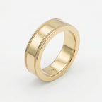Men’s Flat Polish Migraine Metal Ring