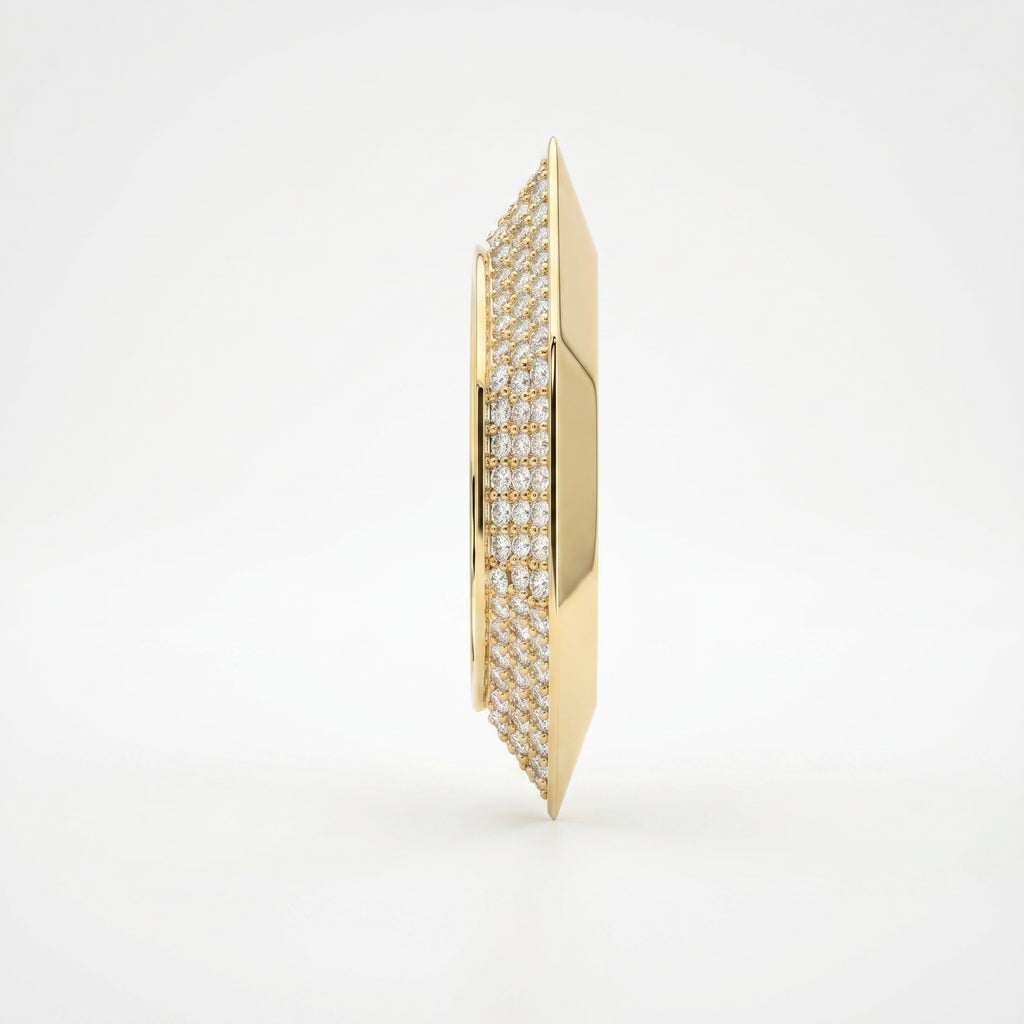 Round Diamond Octagon Exclusive Stackable Diamond Band