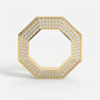 Round Diamond Octagon Exclusive Stackable Diamond Band