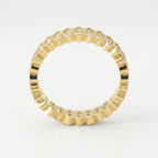 Marquise Motif Round Diamond Wedding Band