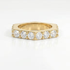 Forever Edge Unique Geometric Round Diamond  Band