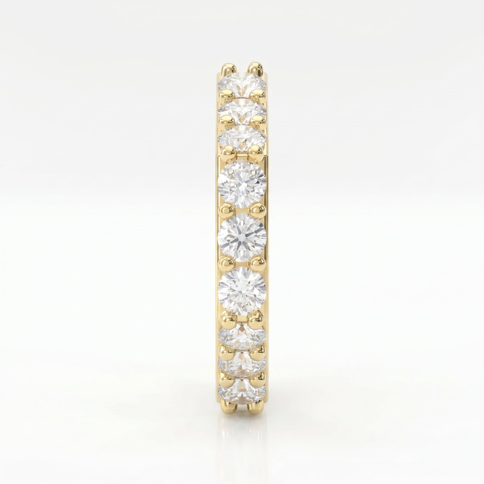 Forever Edge Unique Geometric Round Diamond  Band
