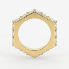 Forever Edge Unique Geometric Round Diamond  Band