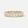 Elegant Bezel Set Round Cut Diamond Band
