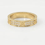 Elegant Round Diamond Gold Band