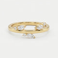 Minimalist Stacking Duo Diamond Band