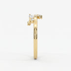 Minimalist Stacking Duo Diamond Band