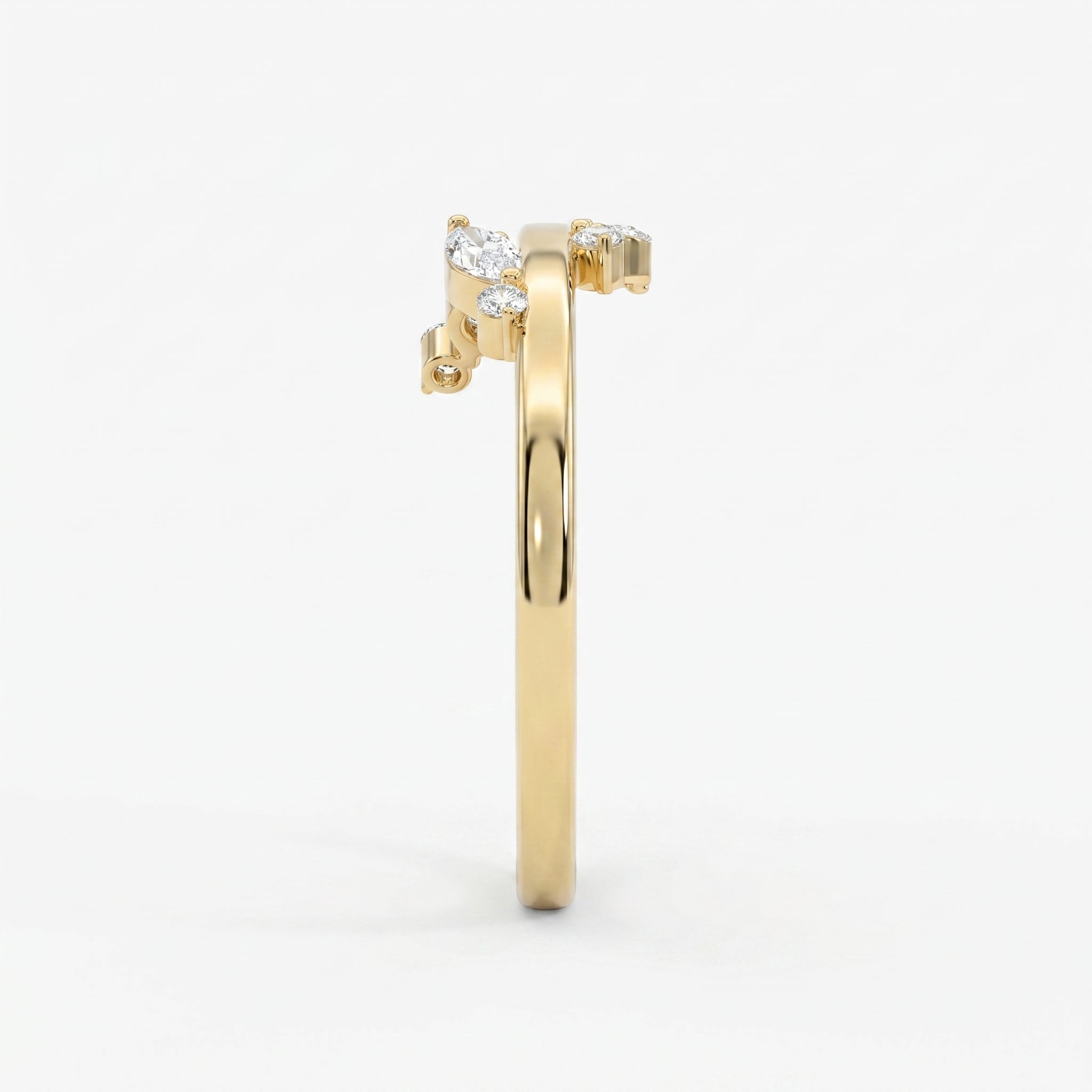 Minimalist Stacking Duo Diamond Band