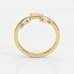 Minimalist Stacking Duo Diamond Band