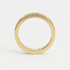Round Diamond With White Enamel Band