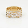 Crafted Round & Marquise cut Diamond Band