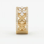 Crafted Round & Marquise cut Diamond Band