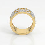 Crafted Round & Marquise cut Diamond Band