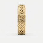 Intertwined Engraved and High Polished Metal Band