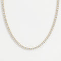 Round Brilliant Cut Diamond Tennis Necklace