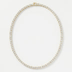 Round Brilliant Cut Diamond Tennis Necklace