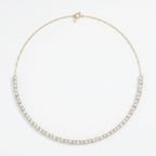 Elegance redefined Round Diamond Tennis Necklace