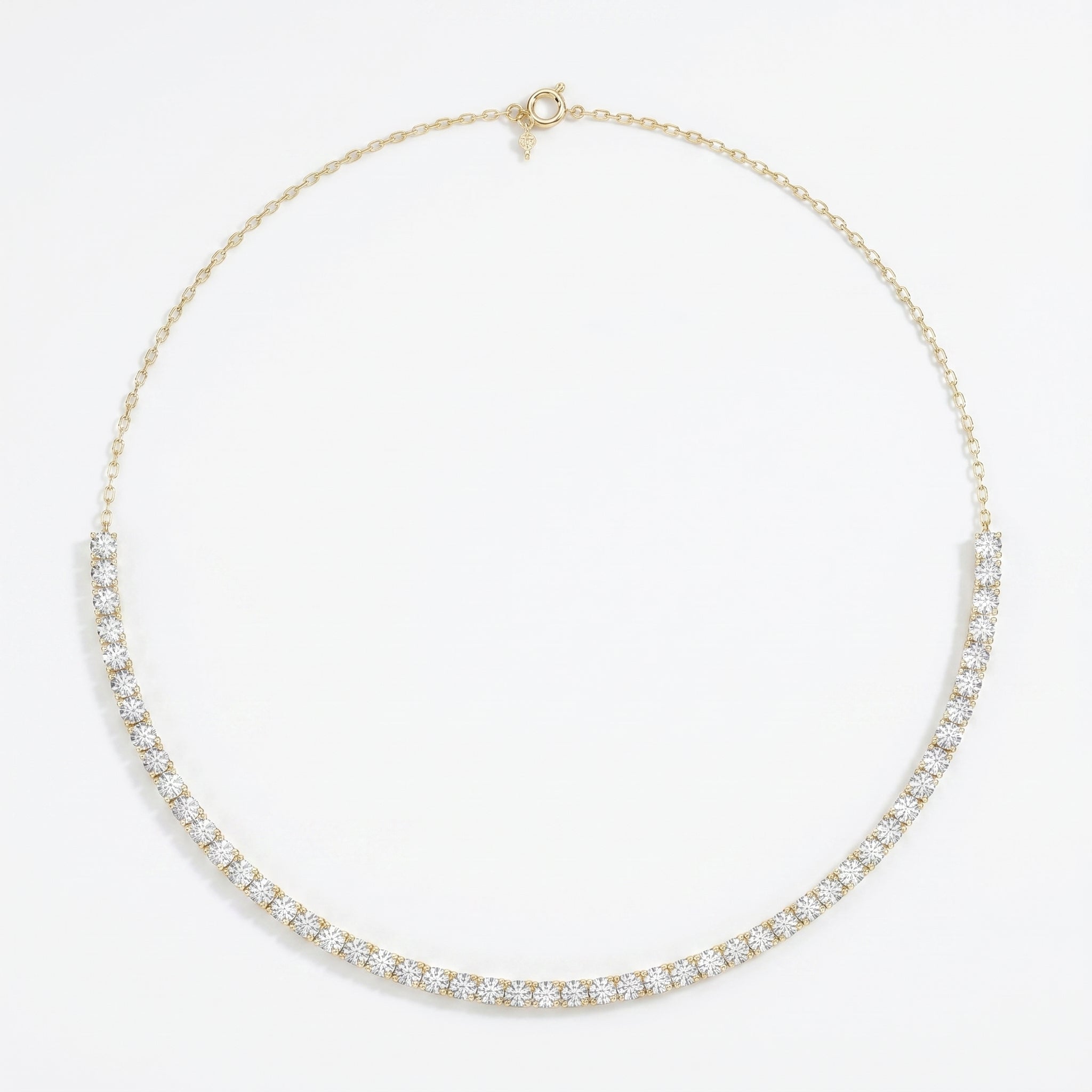 Elegance redefined Round Diamond Tennis Necklace