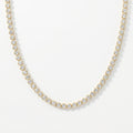 Experience timeless sparkle Round Diamond Tennis Necklace