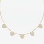 Five Hearts Dazzle Fashion Necklace