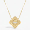 Round Diamond Celeste Floral Diamond Fashion Necklace 